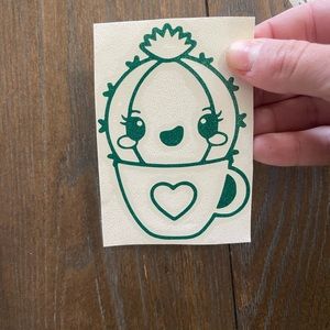 Cute Cactus 🌵 Vinyl Decal